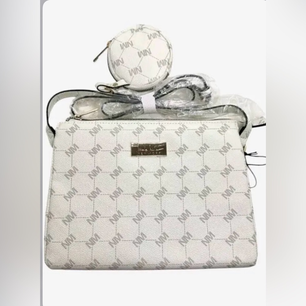 NWT Nicole Miller Signature  Patterned Women Bag